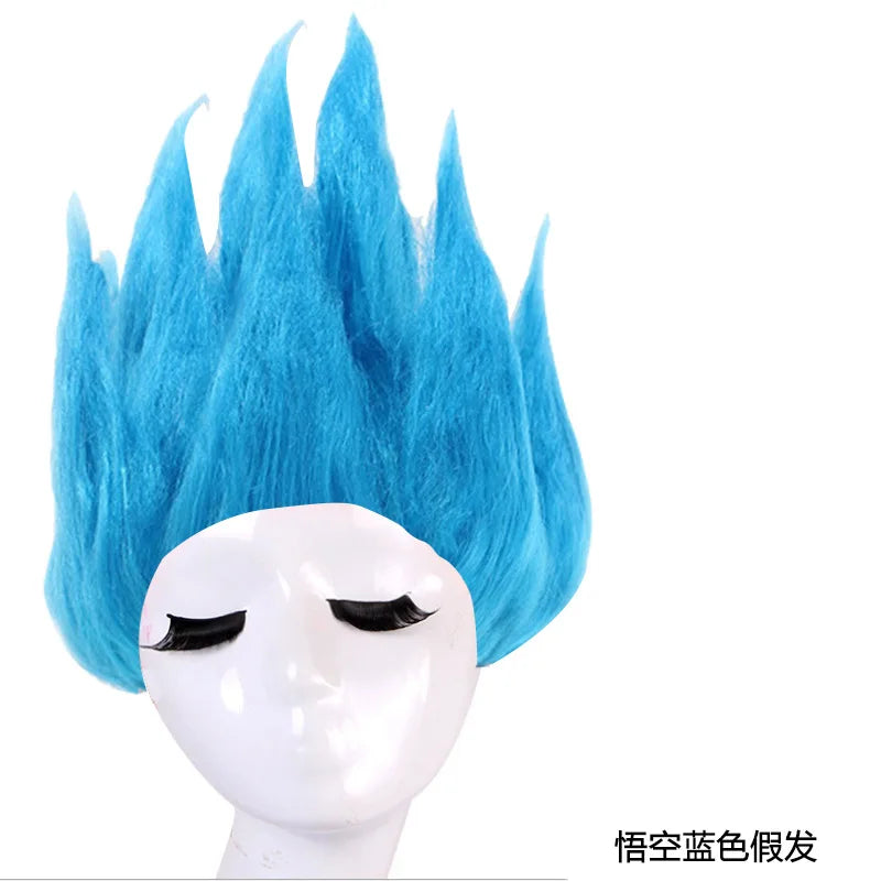 Kids’ Saiyan Goku Wig – Fluffy Lianhua Style Gold Cosplay Wig - Image 5
