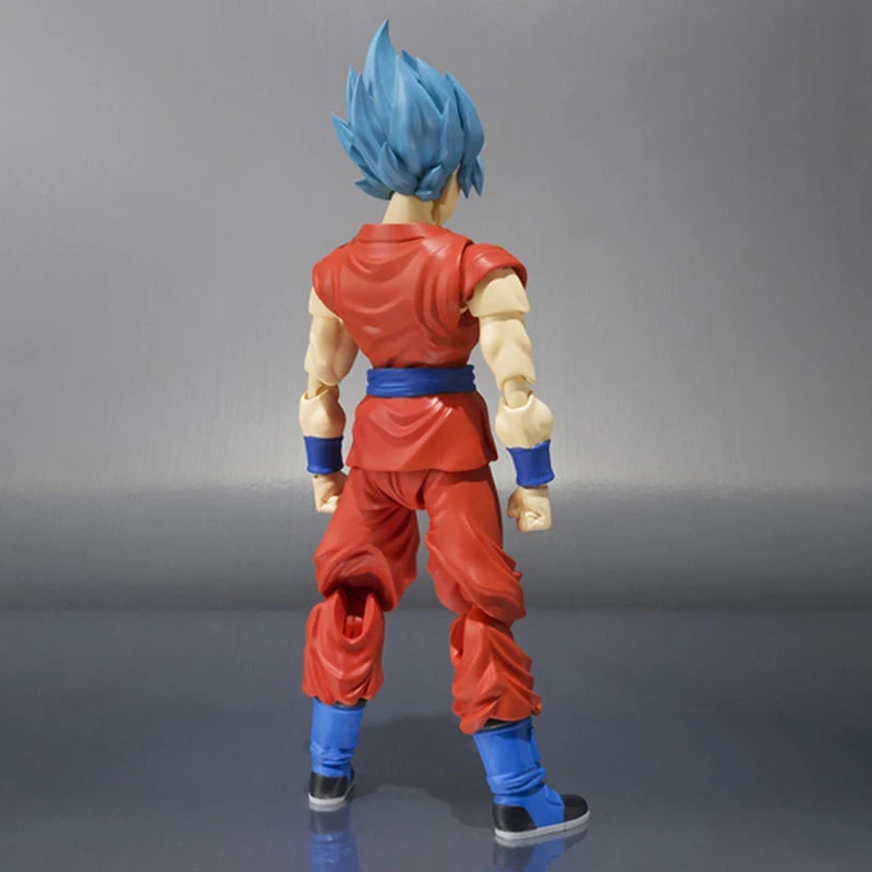 Dragon Ball Super Saiyan Blue Hair Son Goku Action Figure – SHF Model Toy - Image 3