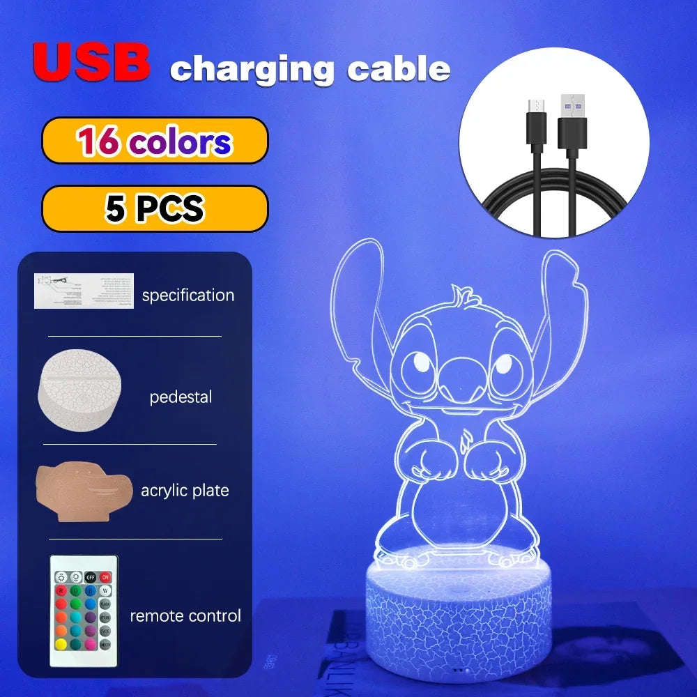 3D Illusion Stitch LED Night Light - Image 19