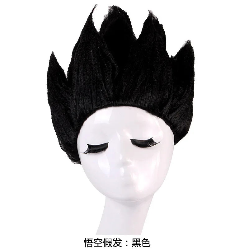 Kids’ Saiyan Goku Wig – Fluffy Lianhua Style Gold Cosplay Wig - Image 2