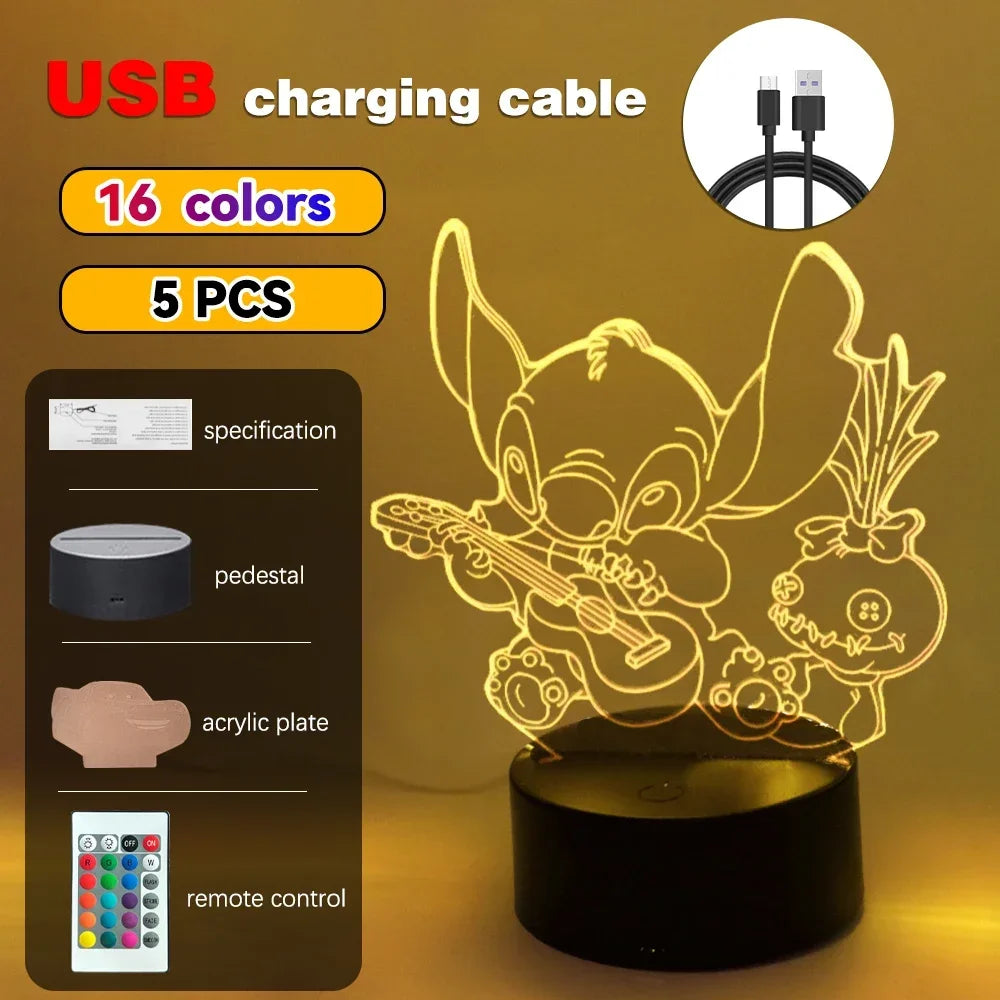 3D Illusion Stitch LED Night Light - Image 8