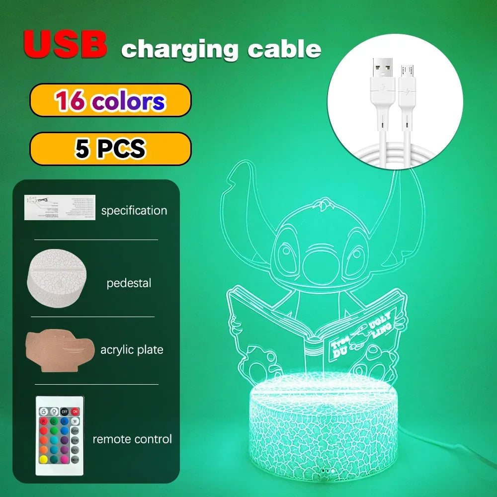 3D Illusion Stitch LED Night Light - Image 20