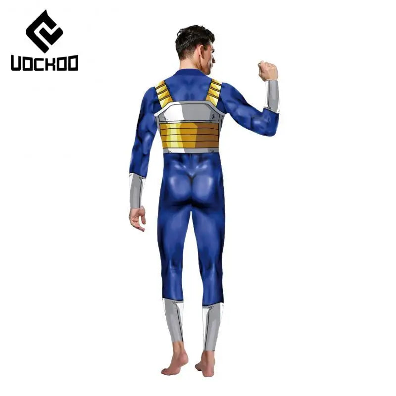 Japanese Anime Vegeta Cosplay Costume – Adult Superhero Bodysuit for Carnival & Comic Con - Image 4
