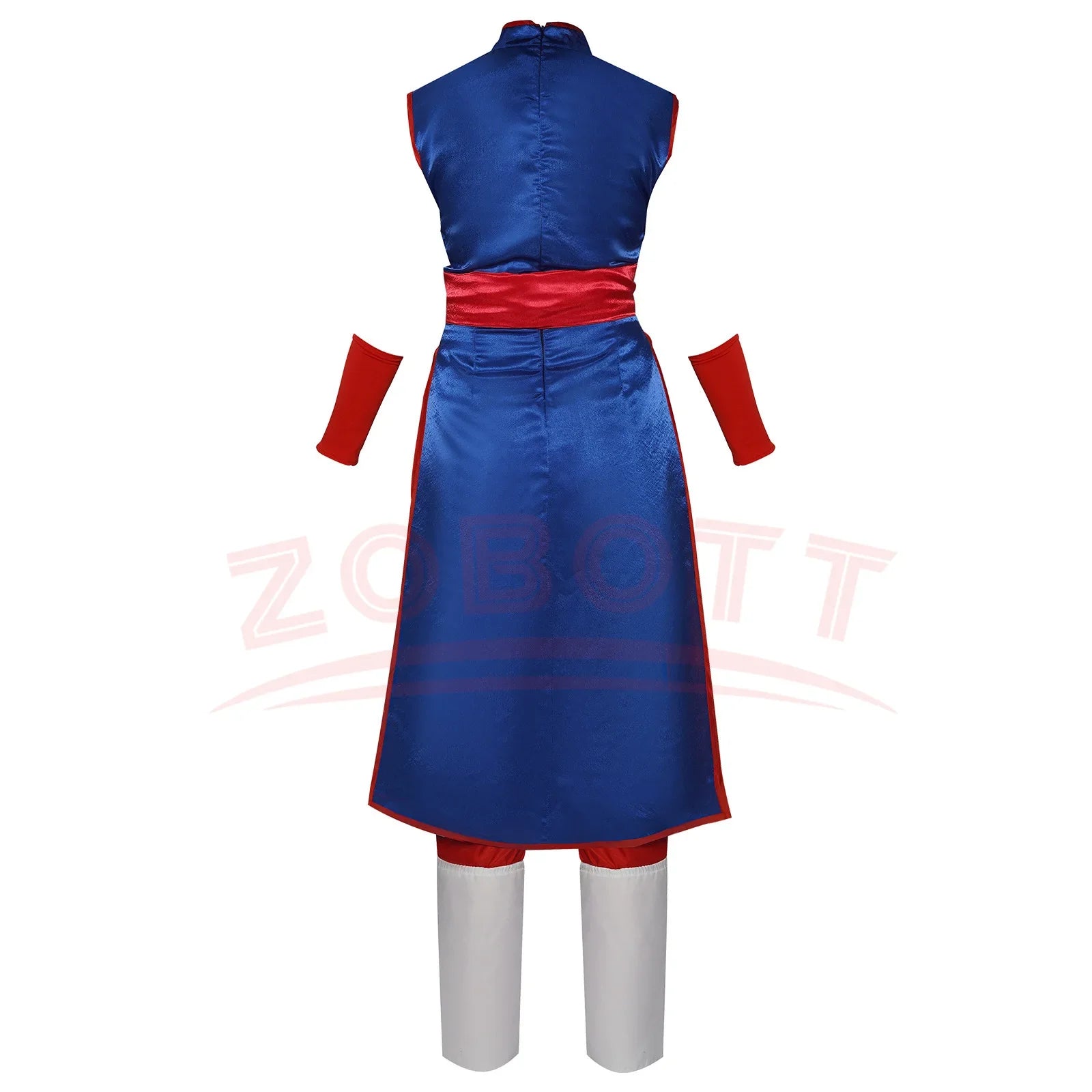 Chi-Chi Cosplay Costume – Blue Cheongsam Dress Uniform for Women - Image 2