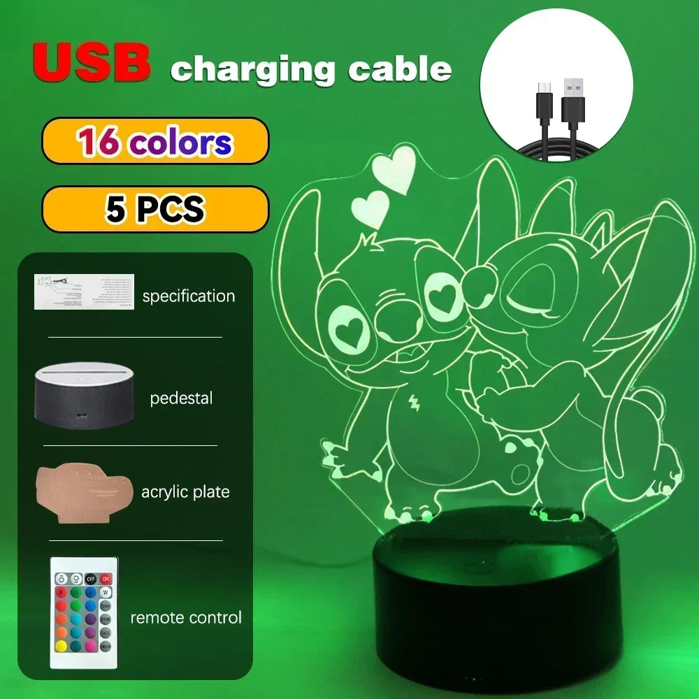 3D Illusion Stitch LED Night Light - Image 10