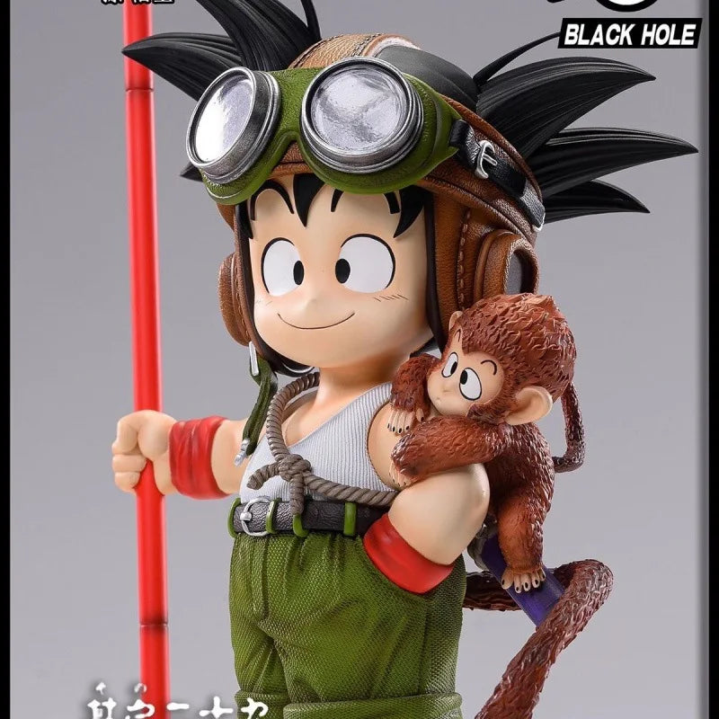 New 16cm Anime Dragon Ball Son Goku Figure With Monkey Kid Goku - Image 2