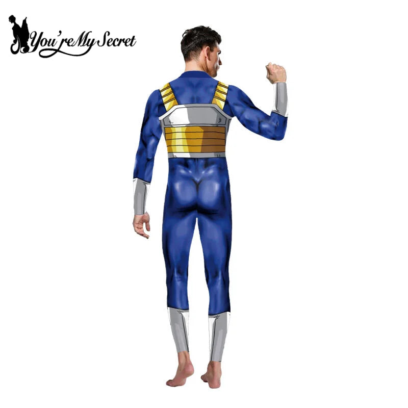 Adult Goku Cosplay Costume – Superhero Jumpsuit for Halloween & Carnival - Image 3
