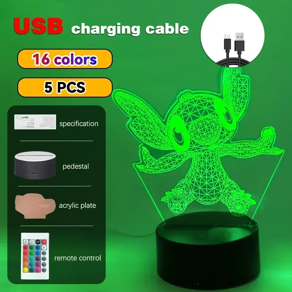 3D Illusion Stitch LED Night Light - Image 13