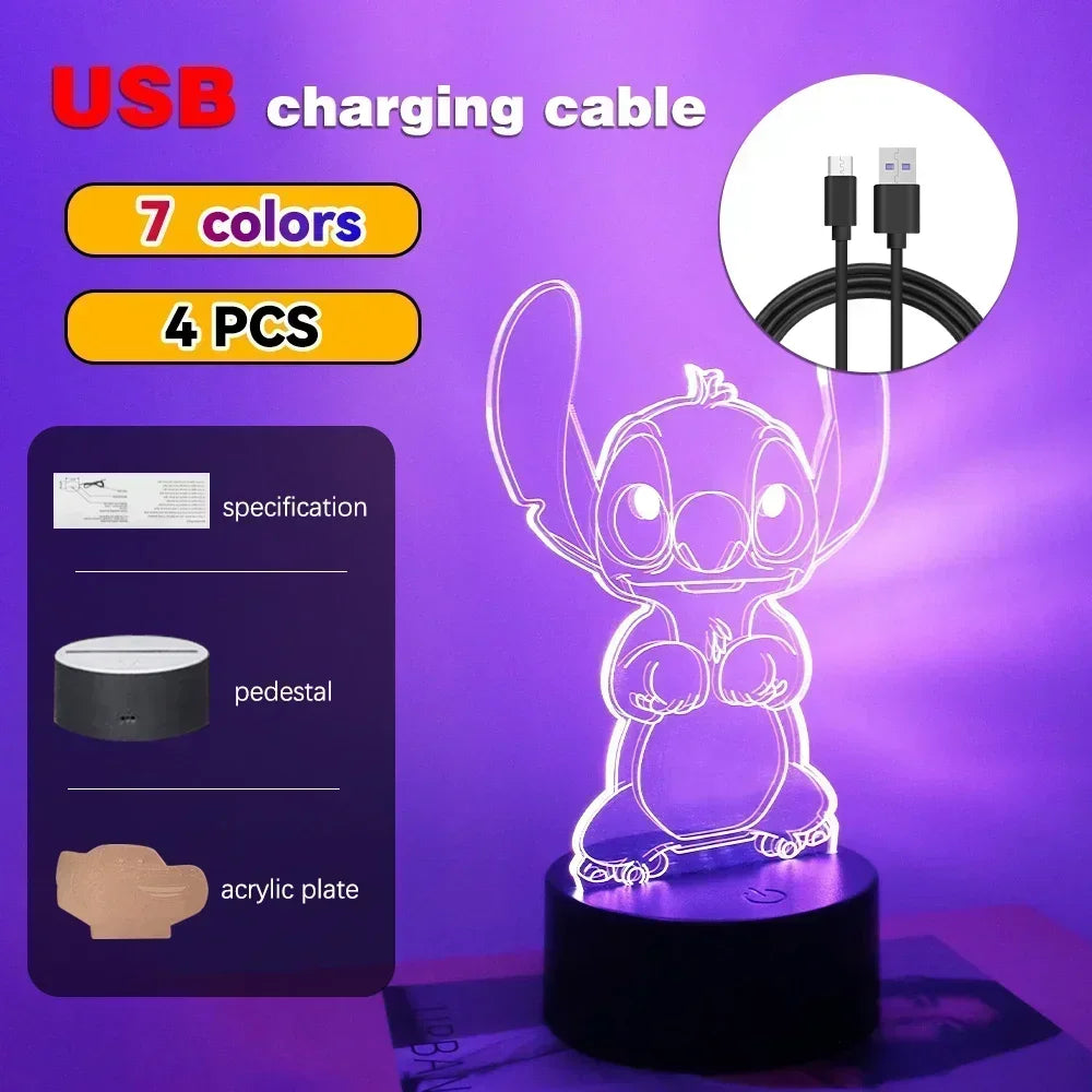 3D Illusion Stitch LED Night Light - Image 23