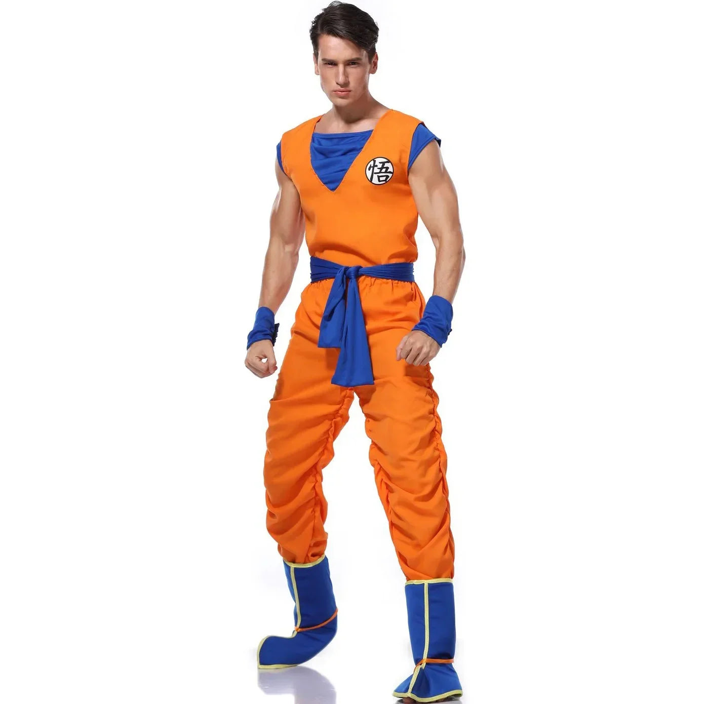 Adult Man Halloween Japanese Anime Son Goku Cosplay Costume – Superhero Role Play Orange Jumpsuit - Image 6