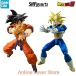 Bandai SHFiguarts SHF Dragon Ball Super Saiyan Trunks Son Goku Figures for Enthusiasts