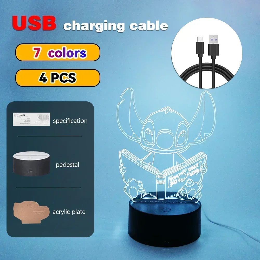 3D Illusion Stitch LED Night Light - Image 11