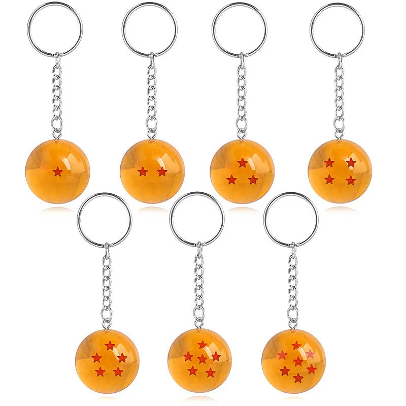 Dragon Ball Keychain 1-7 Orange - Image 2