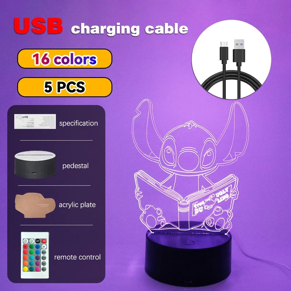 3D Illusion Stitch LED Night Light - Image 21